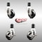 Service Caster 3 Inch 316SS Soft Rubber Swivel 1-7/8 Inch Expanding Stem Caster Brake SCC, 2PK SCC-SS316EX20S314-SRS-2-TLB-2-178 - alternate 1